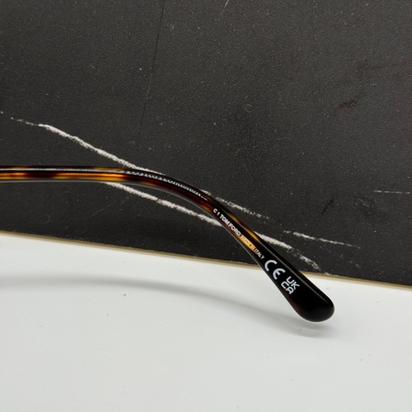 Tom Ford Gold and Brown Sunglasses - Picture 9 of 11